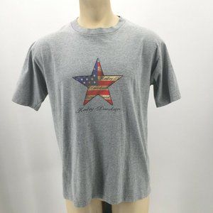 Harley Davidson St. Croix USA Flag Star Graphic T